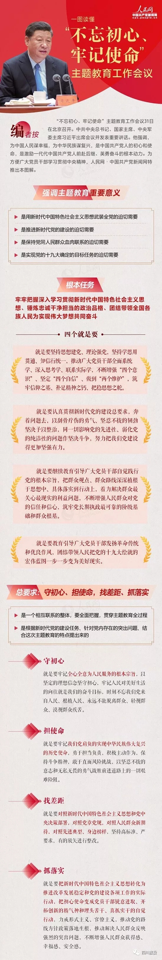 不忘初心、牢记使命| 一图读懂“不忘初心、牢记使命”主题教育工作会议